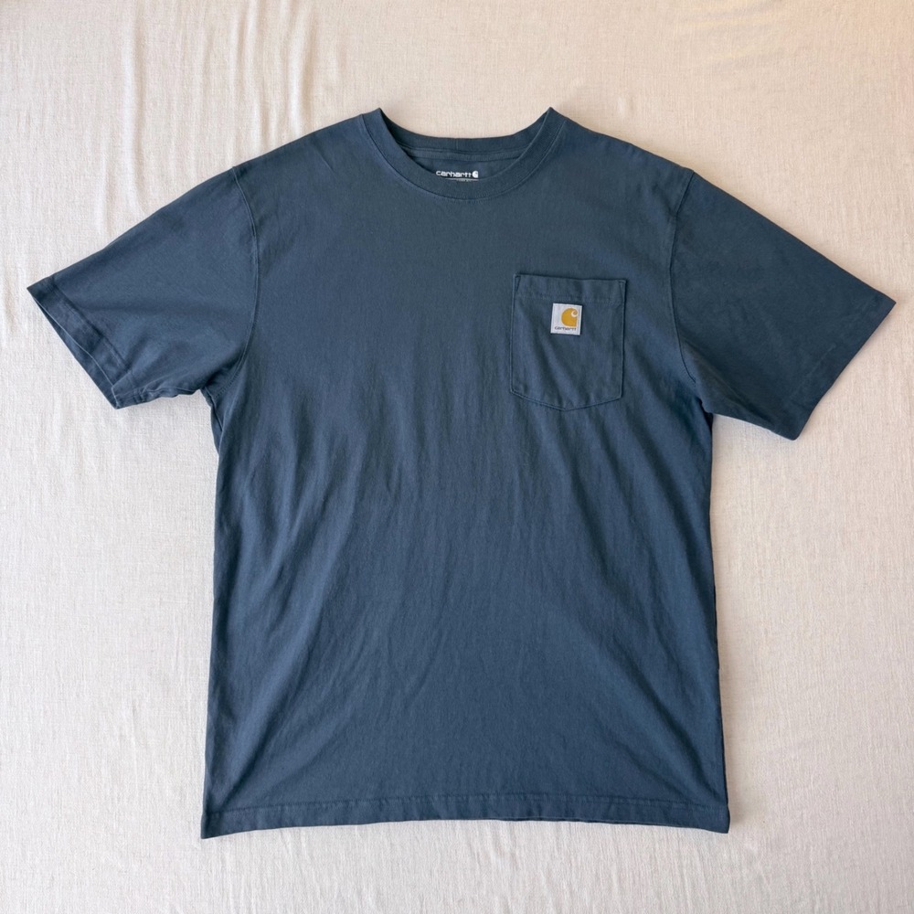 Carhartt Loose Fit K87 Pocket T-Shirt Mens Medium Blue
